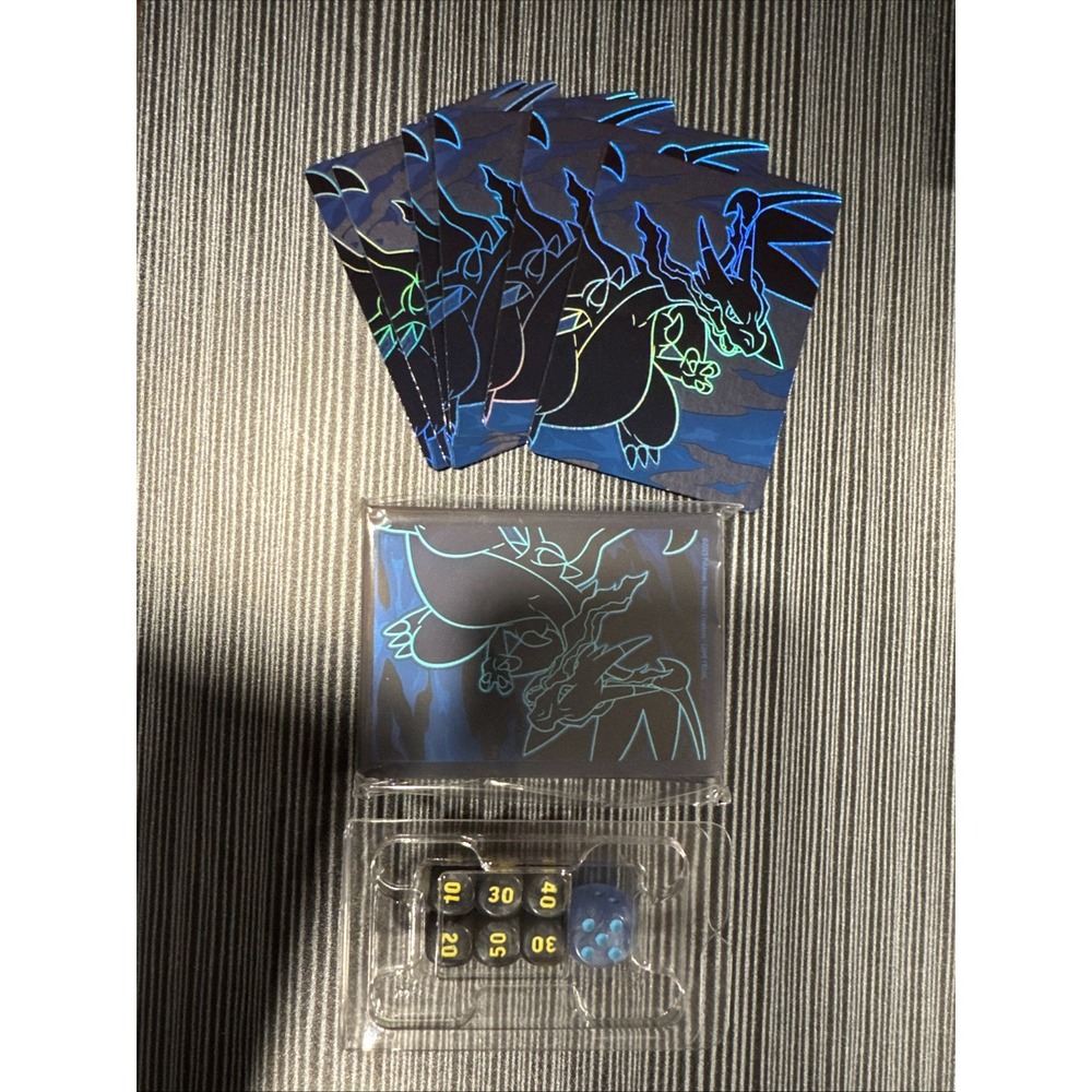 Nintendo Pokemon Charizard Card Sleeves Dice Inserts Fantasmal Flames ETB Sealed